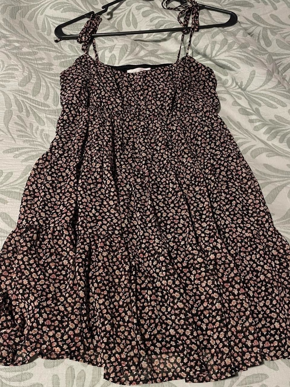 Black floral dress